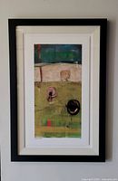 Full view of framed Benjamin Deal artwork