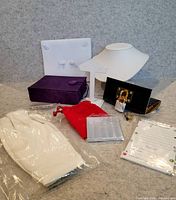 Group shot of all jewelry display items and accessories