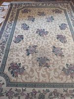 Full rug view showing pattern and border