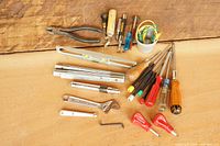 Overview of all tools laid out