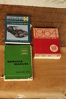 All three manuals arranged on table showing covers