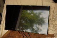 Front view of LG 43-inch TV powered off