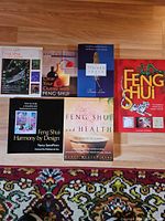 All six paperback books laid out flat showing front covers and titles