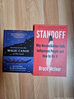 Both paperback books front covers side by side