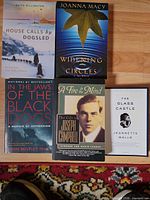 Group shot of all five memoir and biography books