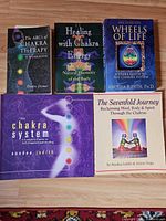 Group shot of all five chakra and spirituality paperbacks