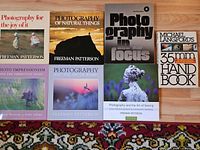 Group shot of six of the books laid out on floor showing covers and titles