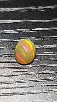 Front view of opal showing play of color