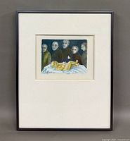 Framed painting overall view