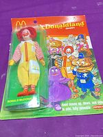 Full blister-carded Ronald McDonald action figure front view