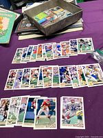 All cards laid out in three rows