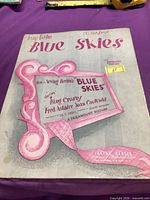 Front cover showing title, composer, film credits, wear and writing