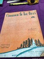 Front cover of Cathedral In The Pines sheet music showing title, artwork, publisher info