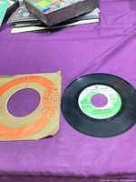 Vinyl single with Capitol sleeve full view