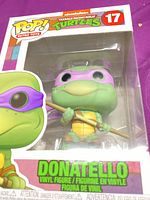 Front of boxed Donatello Funko Pop figure