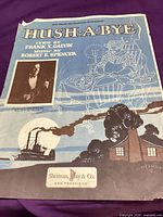 Front cover of sheet music showing title and graphics