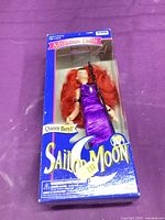 Front view of Queen Beryl doll in original Sailor Moon box