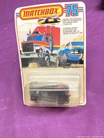 Front of Matchbox 75 Series card with sealed Renault Le Car