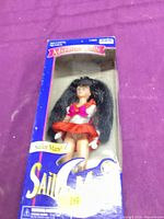 Front view of boxed Sailor Mars doll