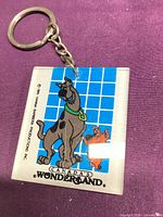 full frontal view of keychain showing Scooby-Doo graphic and Canada’s Wonderland logo