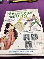 Front cover of The Broadway Melody sheet music