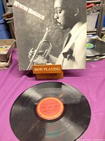Front jacket and vinyl record showing labels