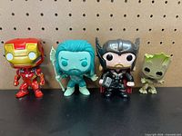 Group shot of all four Funko Pop! figures