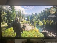 Monitor powered on showing full display