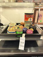 overview of tray with all tins