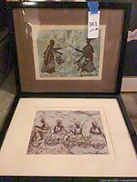 Both framed prints together, showing overall size and frames