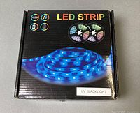 Retail box showing product image and UV blacklight label