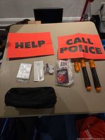 Full contents laid out on table