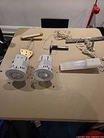All six lights displayed on tabletop