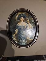 Front view of oval Pepsi-Cola tray