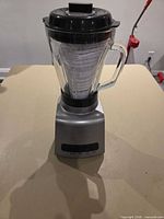 Blender fully assembled showing base, pitcher and lid