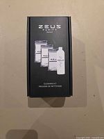 Front of sealed Zeus Purify Cleaning Kit box