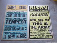 Both posters side by side showing overall condition and colours
