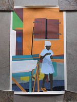 Full view of serigraph showing entire composition and border