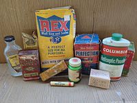 Group shot of all vintage packages