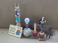 Group shot showing all seven items together