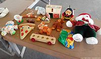 Group shot of all toys on table