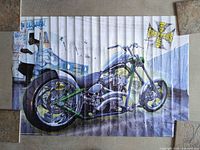 Full poster with motorcycle and background