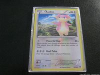 Front of Audino reverse holo card in sleeve