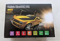 Retail box showing Vehicle BlackBOX DVR Full HD 1080p branding