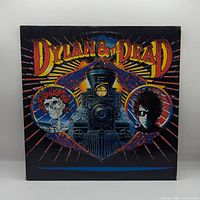 Front cover artwork of Dylan & The Dead LP showing overall cover condition