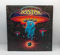 Front of album sleeve showing Boston spaceship artwork