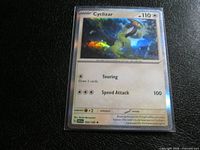 Front view of Cyclizar 164/198 holo rare card in sleeve