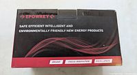 Retail box showing Epowrey branding and slogans