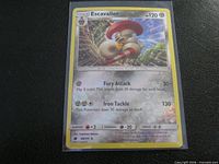 Front of Escavalier 69/111 reverse holo card in sleeve