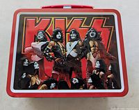 Front panel showing KISS band artwork